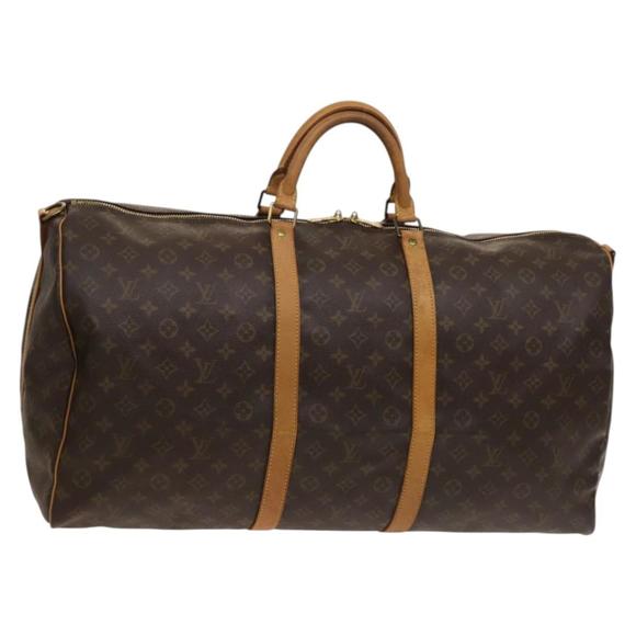 LOUIS VUITTON Monogram Keepall Bandouliere 60 Boston Bag M41412 LV Auth ep9538 - Picture 1 of 16